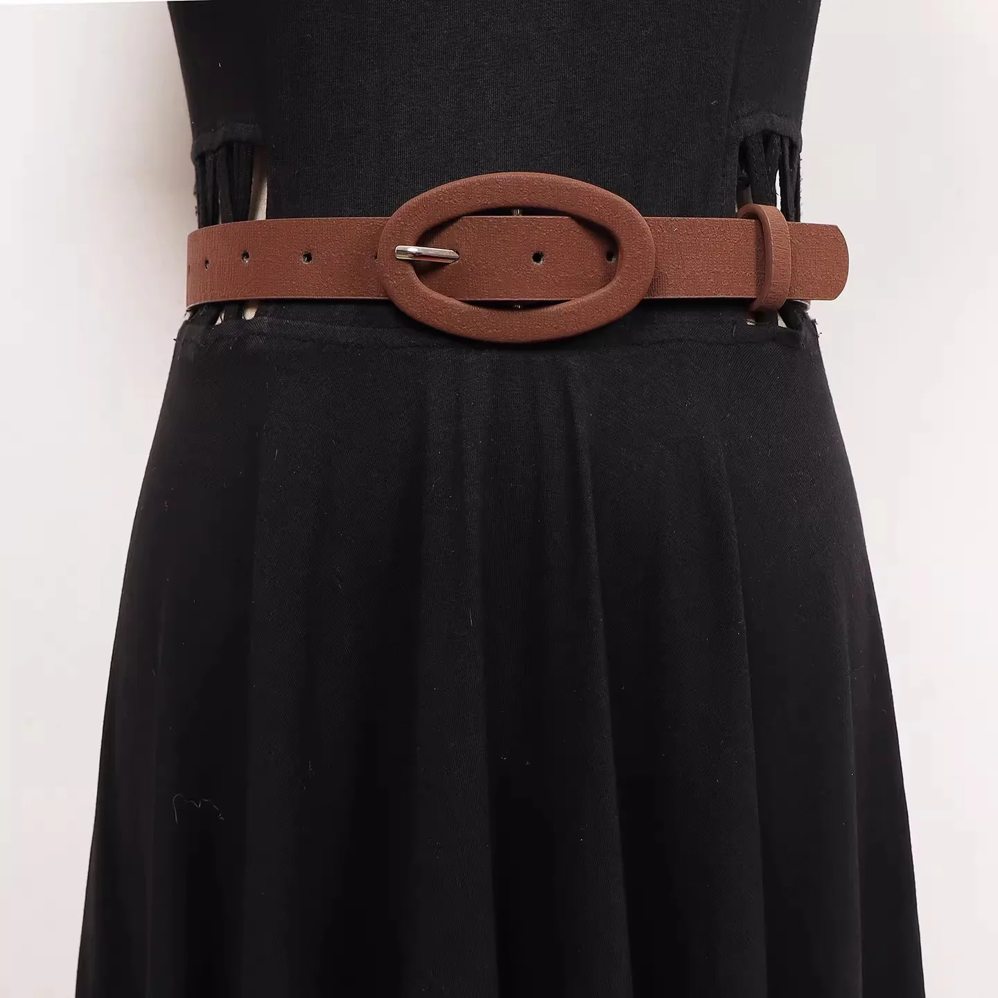 Women's Vintage PU Leather Cummerbunds Female Dress Corsets Waistband Belts Decoration Wide Belt R2501