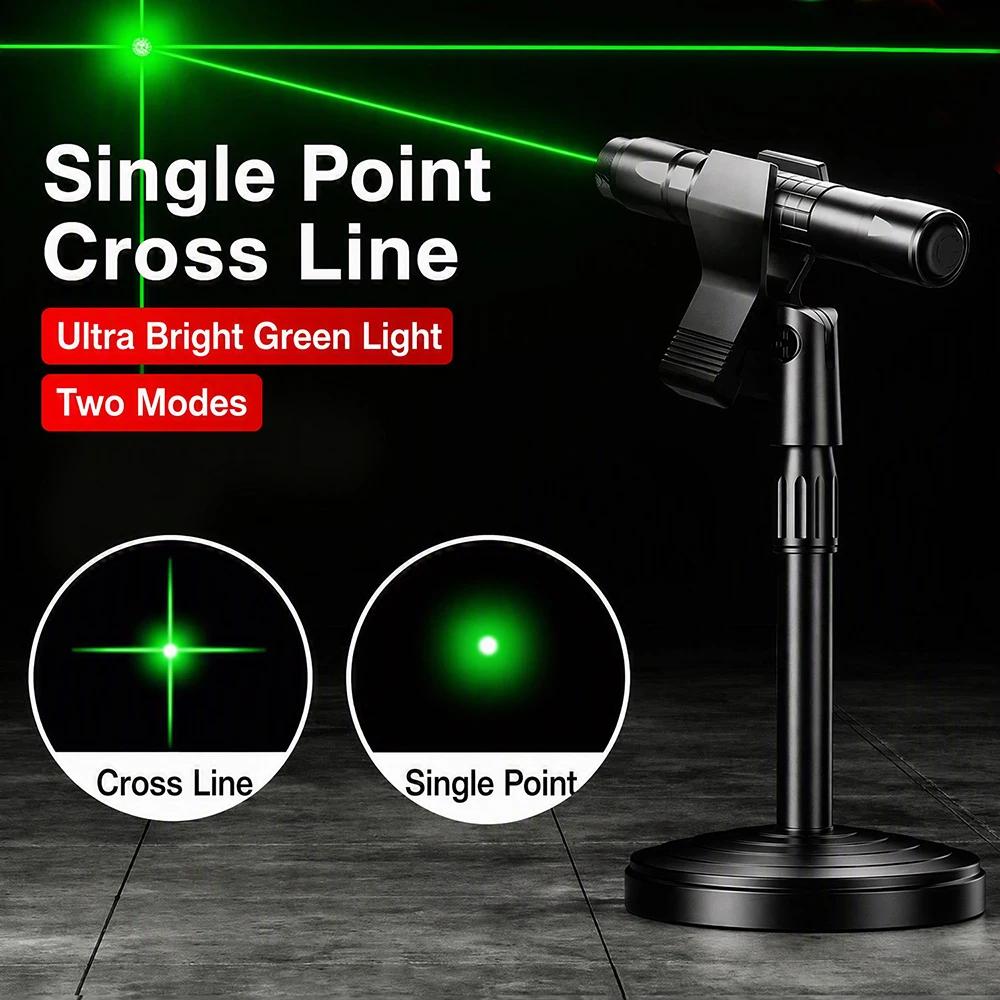 Crosshair Laser Level Pointer High‑Power Infrared Positioning Marker Pen Laser Flashlight for Building Alignment Measuring Tool