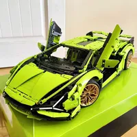 3696PCS Technicaled Lamborghinied Building Blocks Technical Car Model Compatible 42115 SIAN Roadster Bricks Kit Boys Toys Gifts