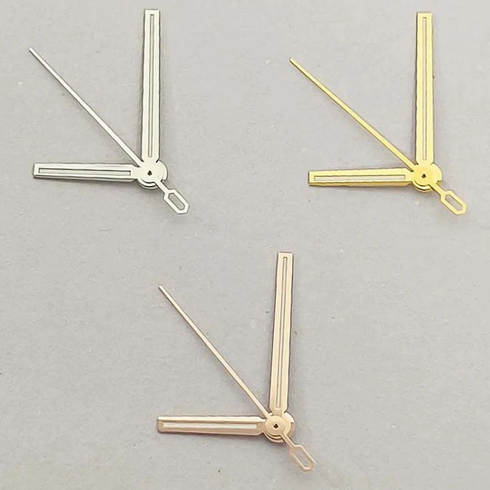 

Watch Hands Gold/Silver/Rose Hands with Green Luminous Pointers for 8215/2813 Movement 14mm 13.5mm 9mm Needles Watch Accessories