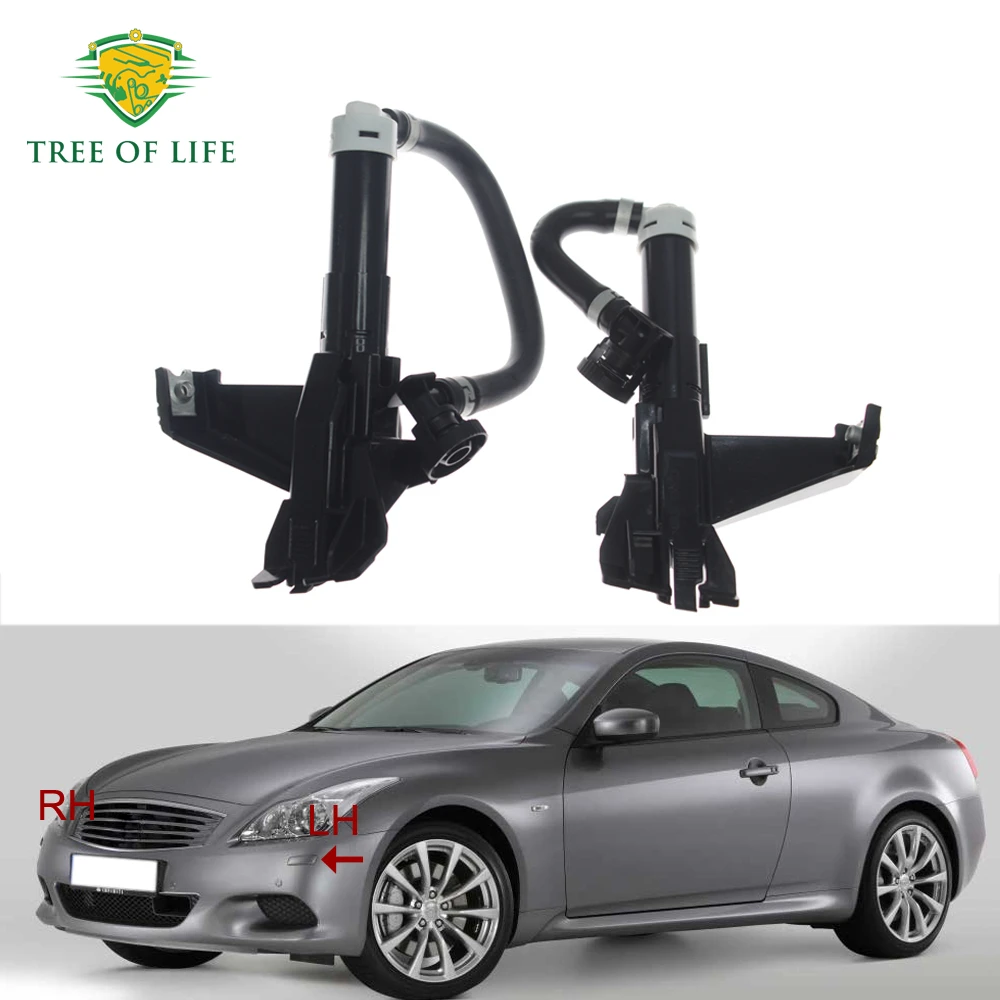 

ДЛЯ INFINITI G37 Coupe CV36 2008 2009 2010 2011 2012 2013, передний бампер, фара, омыватель, распылительная насадка, привод насоса для очистки