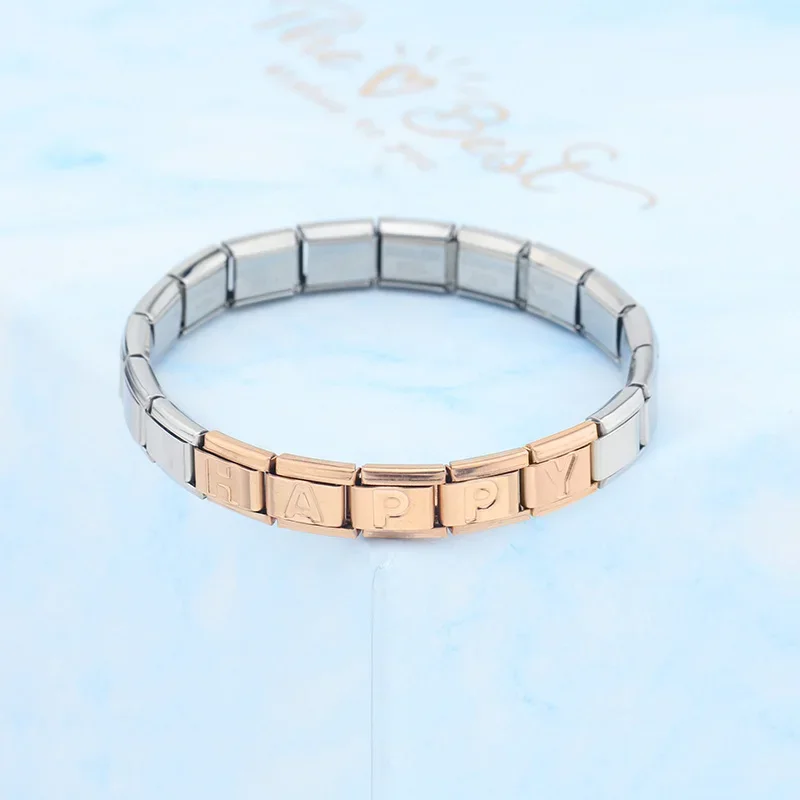 Hapiship-سحر إيطالي من الفولاذ المقاوم للصدأ ، 26 حرفًا ، ديزي أصلي علوي ، سوار مناسب 9 ، صنع المجوهرات ، DIY ، DJ448 ، جديد