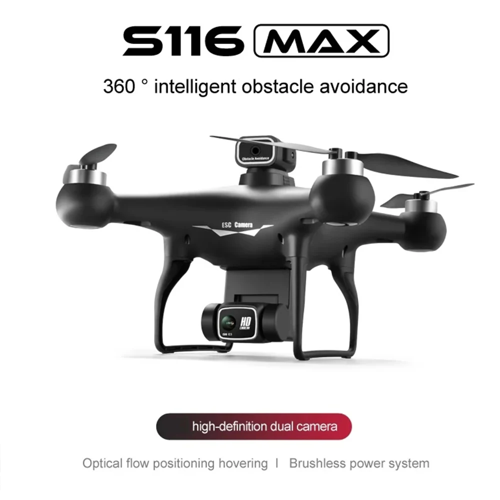 

2024 New Professional S116 MAX Drone GPS 4K WIFI FPV 360° Obstacle Camera Avoidance Brushless Motor RC Quadcopter Mini Dron Toy