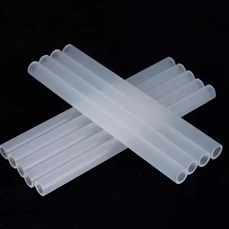 100 قطعة PP الأنابيب البولي بروبلين الأنابيب البلاستيكية الأنابيب الصلبة أنبوب جوفاء شفافة الكرة القلم محايد الأساسية أنبوب أنبوب زيت طول 100/200 مللي متر #4