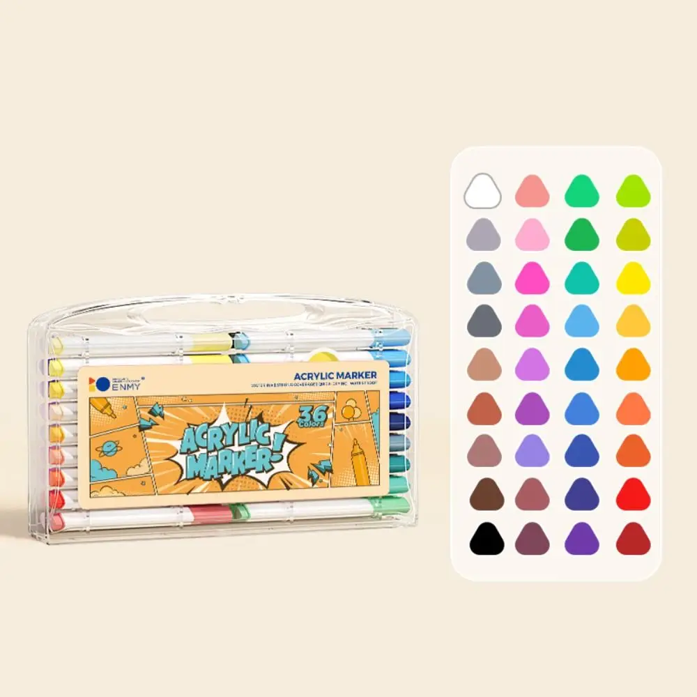 Washable Acrylic Art Marker Pen Hand Drawn Safety Gel Pen Durable Painting Graffiti Pen Child