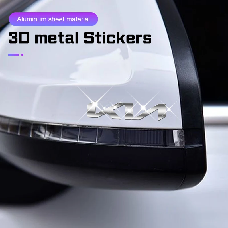 لكيا ريو K5 K2 K3 سبورتاج Ceed سورينتو بيكانتو ستينغر 2/5/10 قطعة سيارة الداخلية الشارات سيارة ثلاثية الأبعاد شعار معدني ملصق اكسسوارات