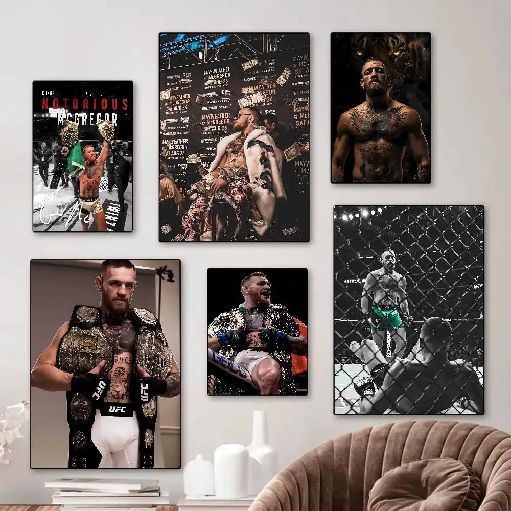 Poster Posters Decorative Paintings Study Bedroom Bar Background Wall Murals Gifts 1pc Boxing C-Conor McGregor