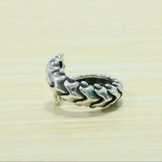 S925 Sterling Silver Ring Punk Hip Hop Centipede Handsome Retro Fashion Jewelry Gift for Lovers