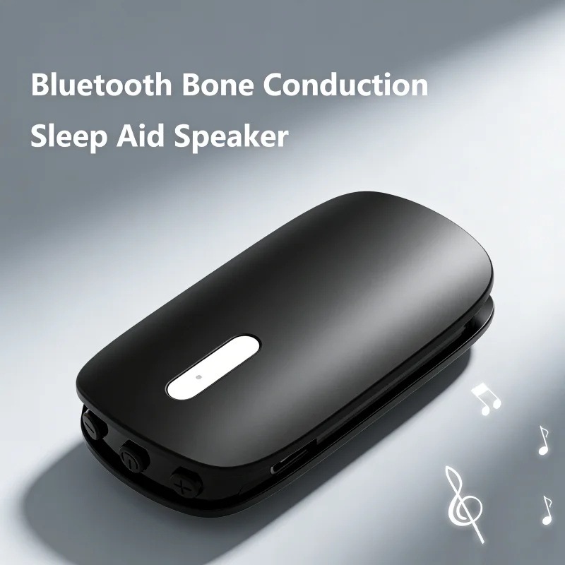 Mini Ultra-Thin Under Pillow Bluetooth Speaker, Sleep Aid Headphones with Ultra-Long Battery Life & White Noise for Deep Sleep