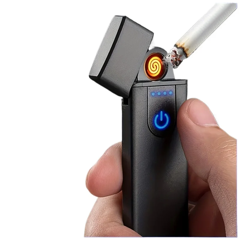 Rechargeable Touch Sensing USB Lighter Lights Cigarettes Easily and Safely Men's Gift Tool Accessory