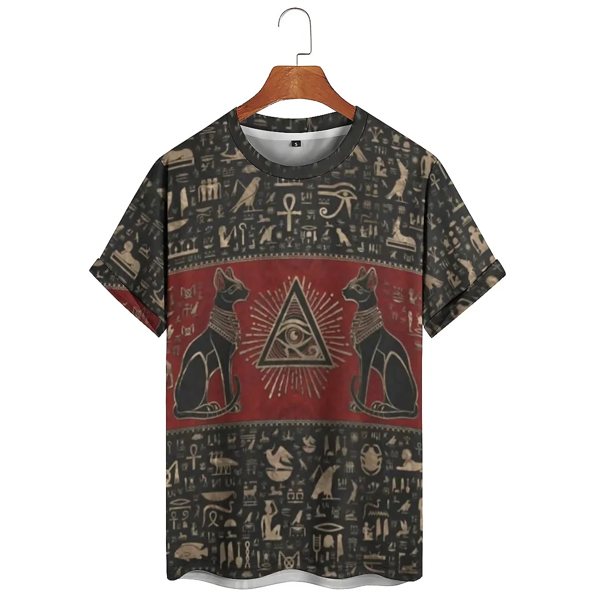 

2027 New Realistic Pattern Men's 3D Printed Short-Sleeve T-Shirt - Printed Top