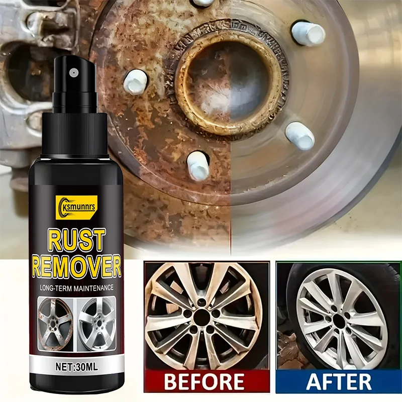Metal Polish Spray - Fast-Penetrating Formula with Key Spray Nozzle, Heavy-Duty Polish Suitable for Auto Parts, Tires, Rims, Doo