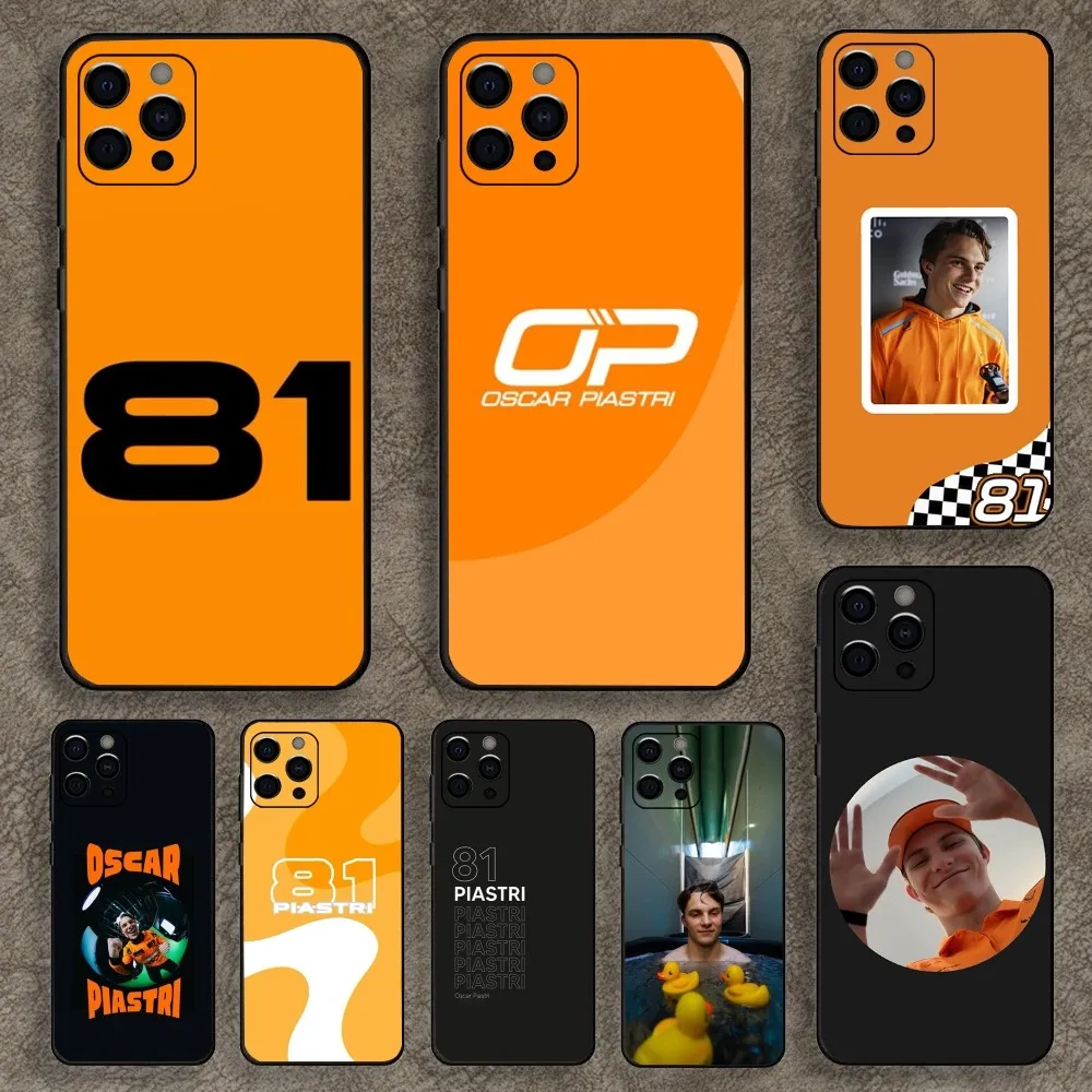 

Racing 81 O-Oscar Piastri Phone Case For iPhone 15,14,13,12,11,Pro,X,XS,Max,XR,Plus,Mini Soft Black Cover