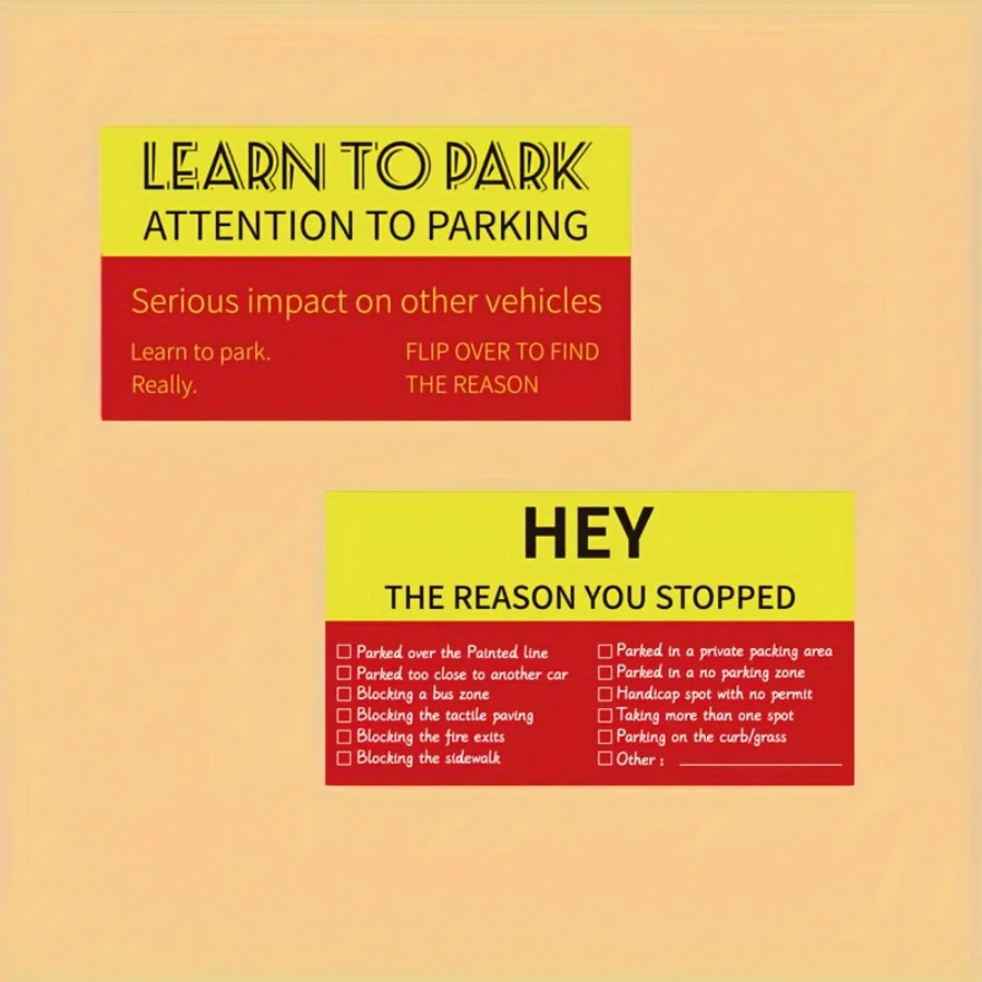 100 шт., парковочная карта