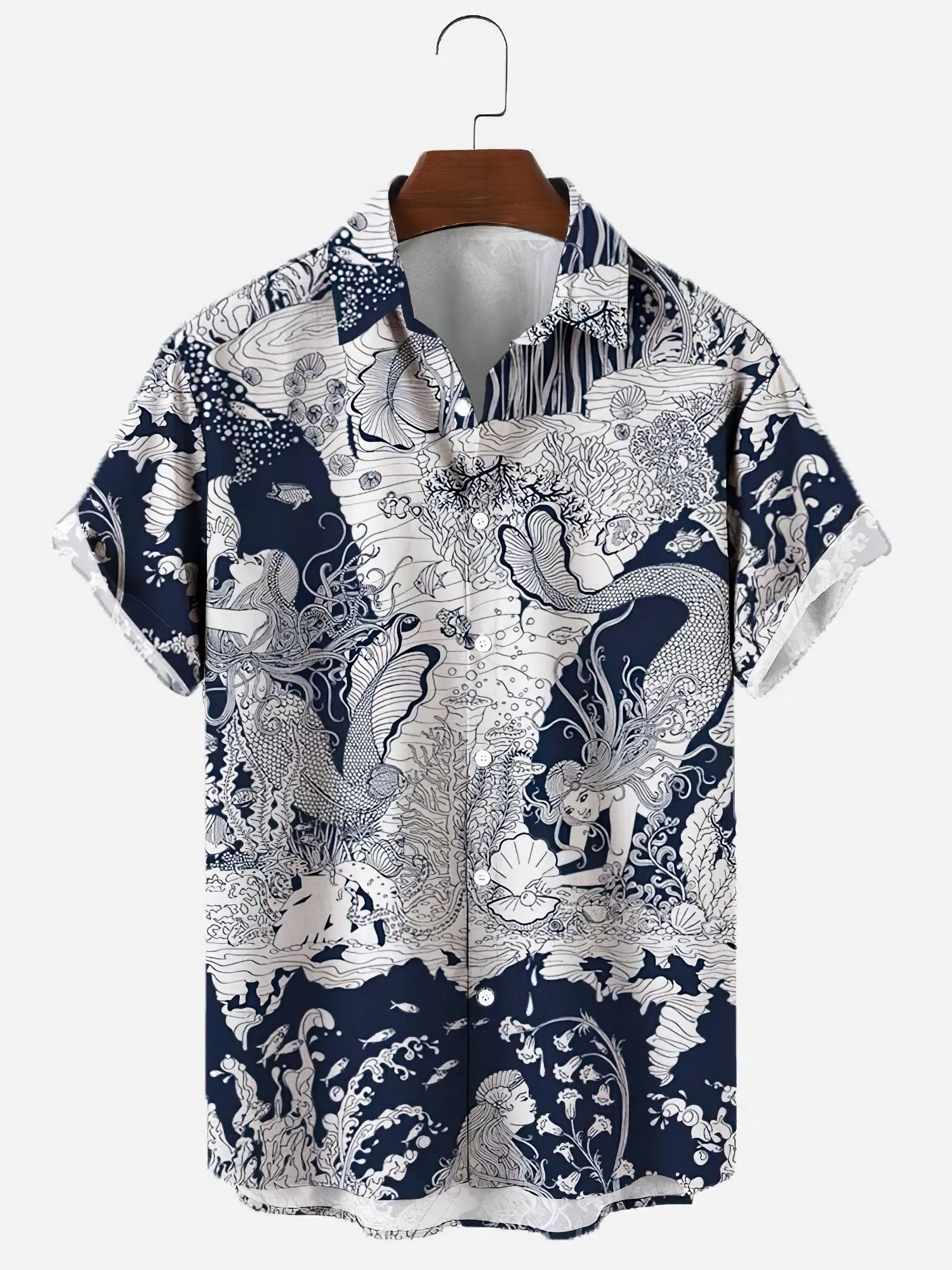 Harajuku übergroße y2k Kaulquappe für elegante hawens soziale Luxus tragen 3d Männer Hawaii Kurzarm Baumwolle Blumen Herren hemd