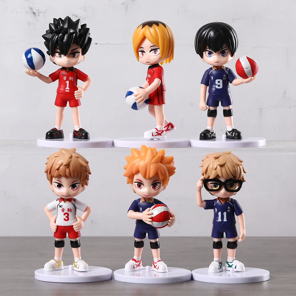 Фигурки из ПВХ Shoyo Tobio Kei Kenma Tetsuro Morisuke, 6 шт./комплект, куклы, фигурки, игрушки, рождественский подарок