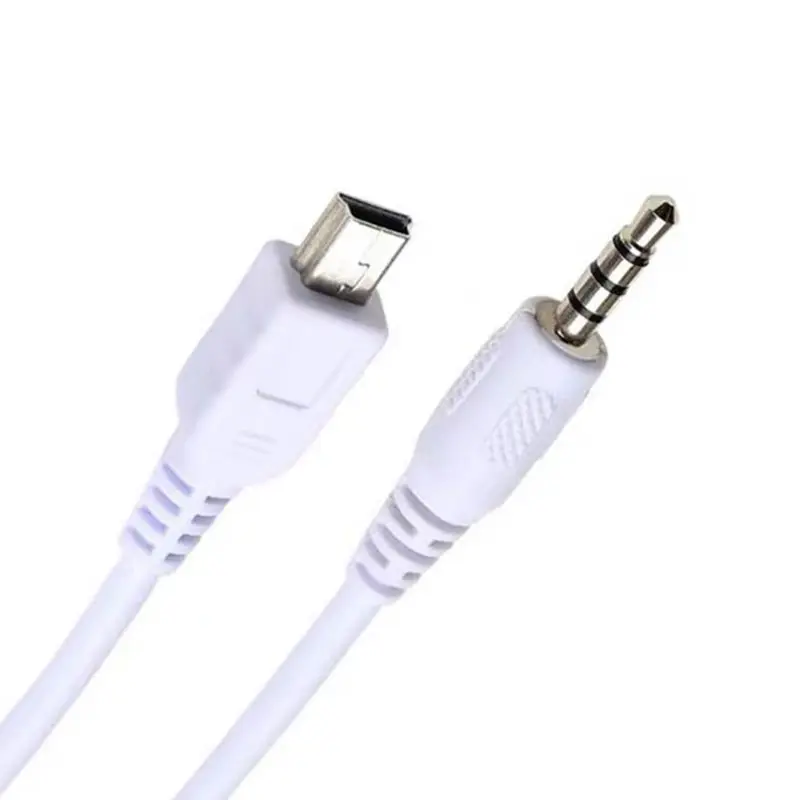 0.5m 3.5mm Stereo Male to Micro/Mini USB 5-Pin Male Car Audio Adapter Cable, Phone Audio Headphone Connection Cable, MP3 MP4