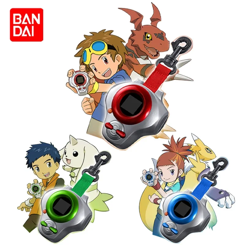 Original Bandai Digimon Adventure D-Ark Guilmon Terriermon Renamon CSA Three Generations Digivice Device Anime Collect Model Toy