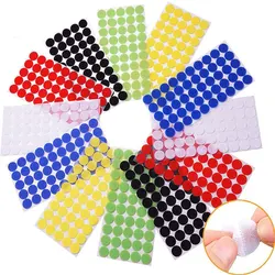 100Pairs Strong Self Adhesive Fastener Tape Round Dots Stickers Nylon Hook Loop Sticker Tape Sewing Craft Accessories 10mm 15mm