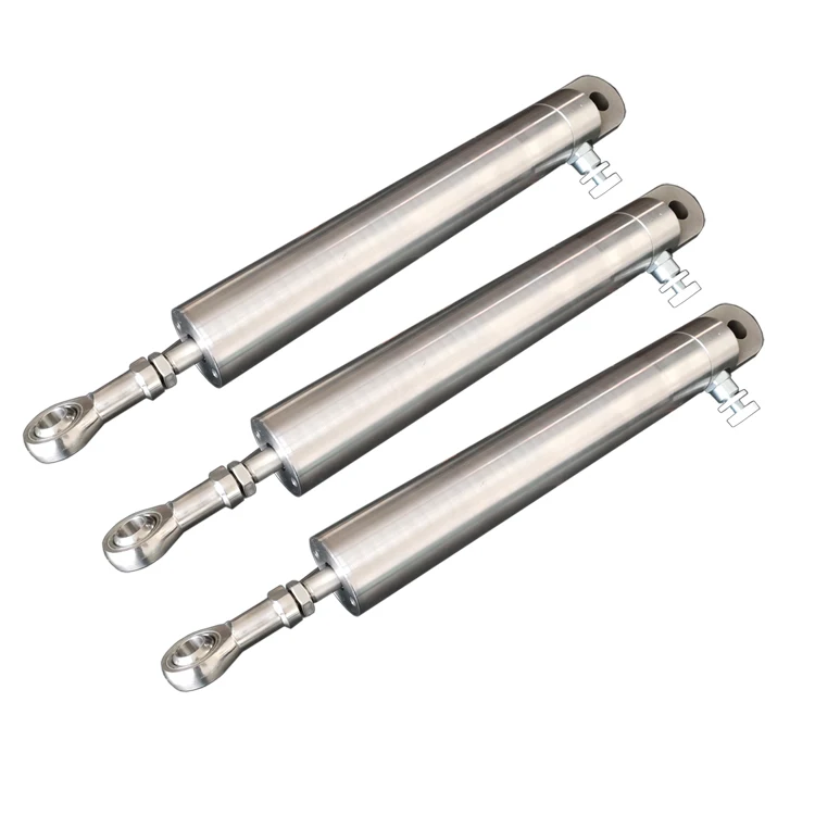 Double Acting Single Piston Rod Stainless Steel Damping Hydraulic Oil Cylinder for Boat