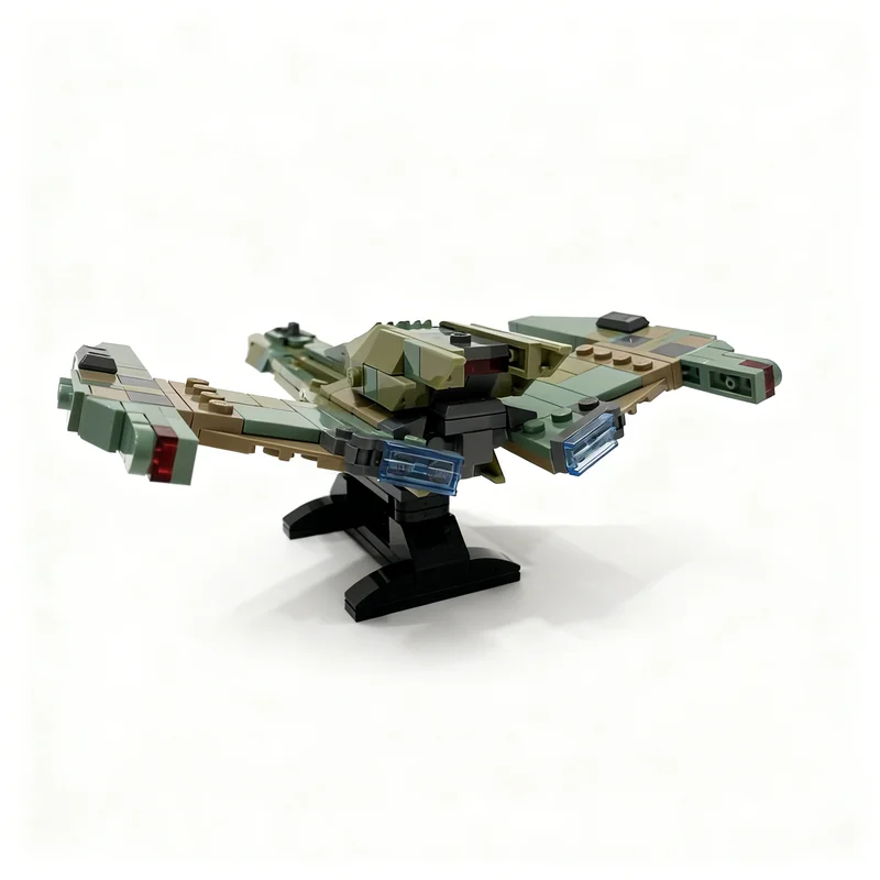 255pcs MOC Space Klingon Raptor Scout Vessel Star Trek Model Toy Building Blocks Construction Christmas Gifts Brick Kids Idea view 3