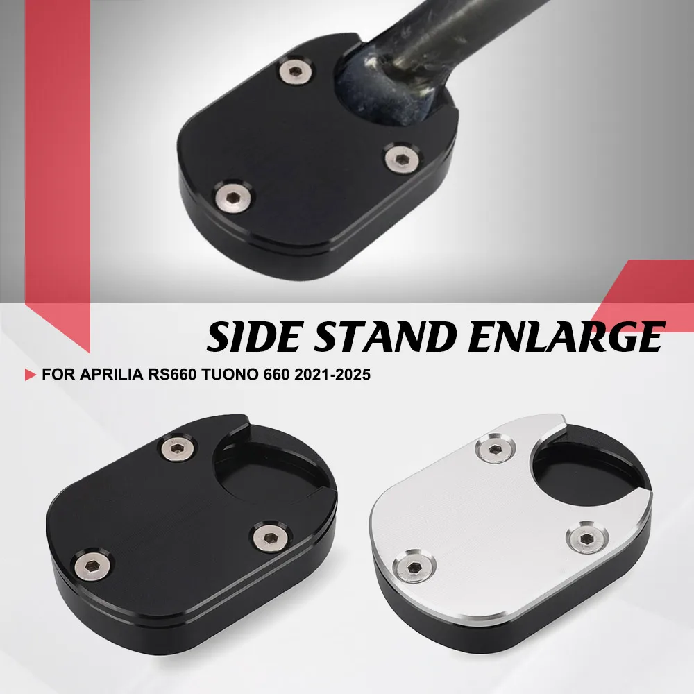 

For Aprilia RS660 Tuono 660 2021-2023-2024 2025 Kickstand Foot Side Stand Extension Pad Support Enlarge Plate Tuono660 RS 660