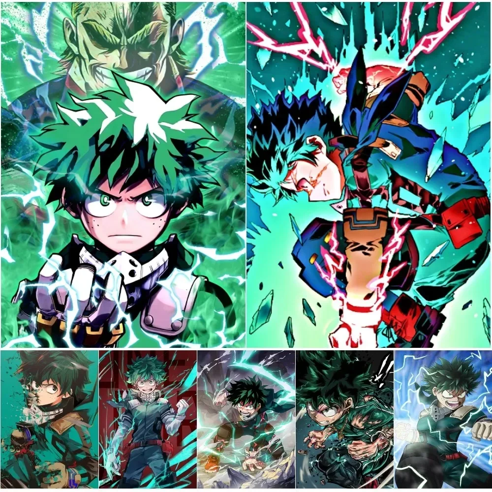 My Hero Academia Midoriya Izuku Deku Poster Printing Decorative Painting Living Room Bedroom Study Entrance Wall Art Home Decor