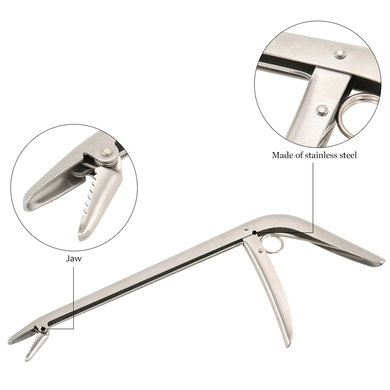 Braçadeira de peixe clipe removedor de captura lixada aço inoxidável removedor de gancho de peixe extrator ferramenta de remoção de gancho de pesca