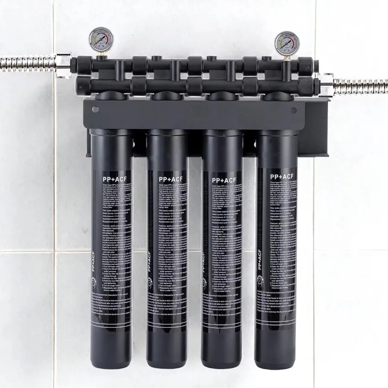 

20 Inch 4 Stage Commercial System, 40Lpm Heavy Water Filter Treatment for Commercial Restaurant Hotel Large Kitchen