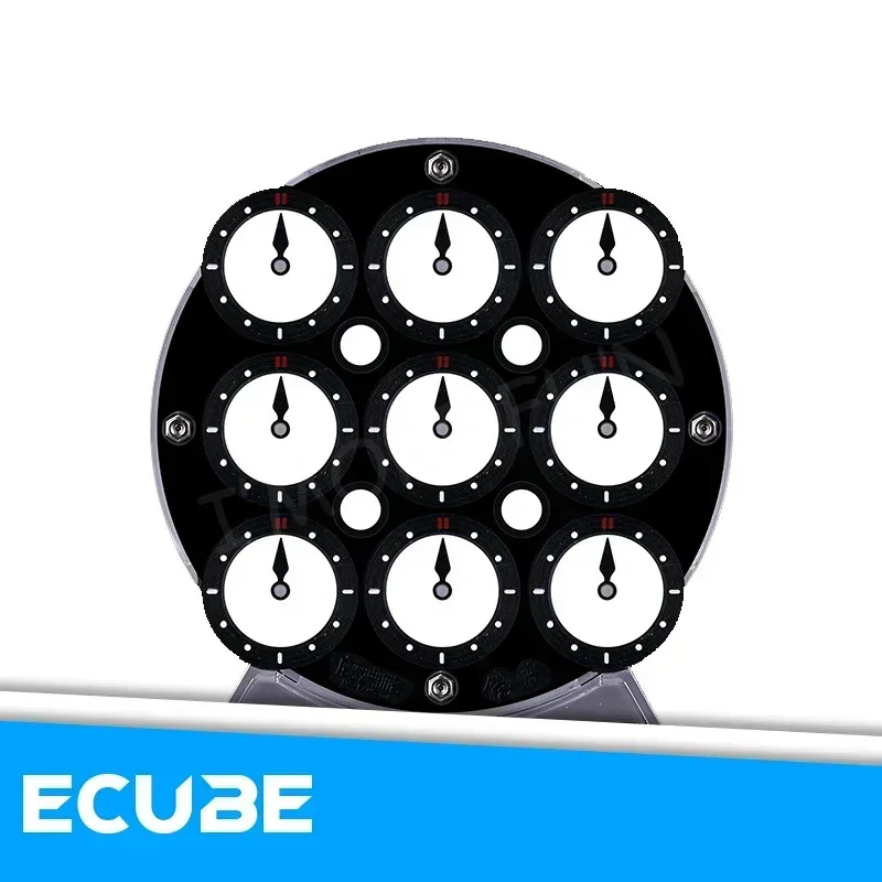[ECube] QiYi ساعة لغز المغناطيسي Chuanshi المهنية سرعة مكعب لغز المكعب السحري أسود أبيض أخضر أزرق أرجواني شفاف