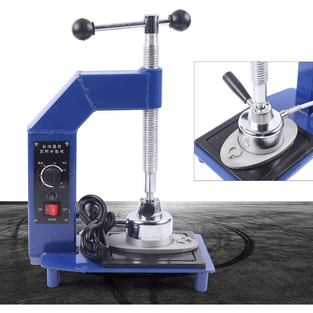 

Constant Temperature Timing Tire Repair Machine AJD-1 US 110V - Iron Aluminum Build, 4000Lbs Force, for Car Tire Patch Repair