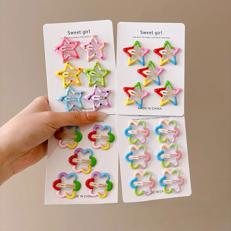 Fermagli per capelli per bambini carini Accessori per capelli Dopane per bambini Forcine per capelli con frangia laterale coreana Fre out Nuovi gioielli Faion