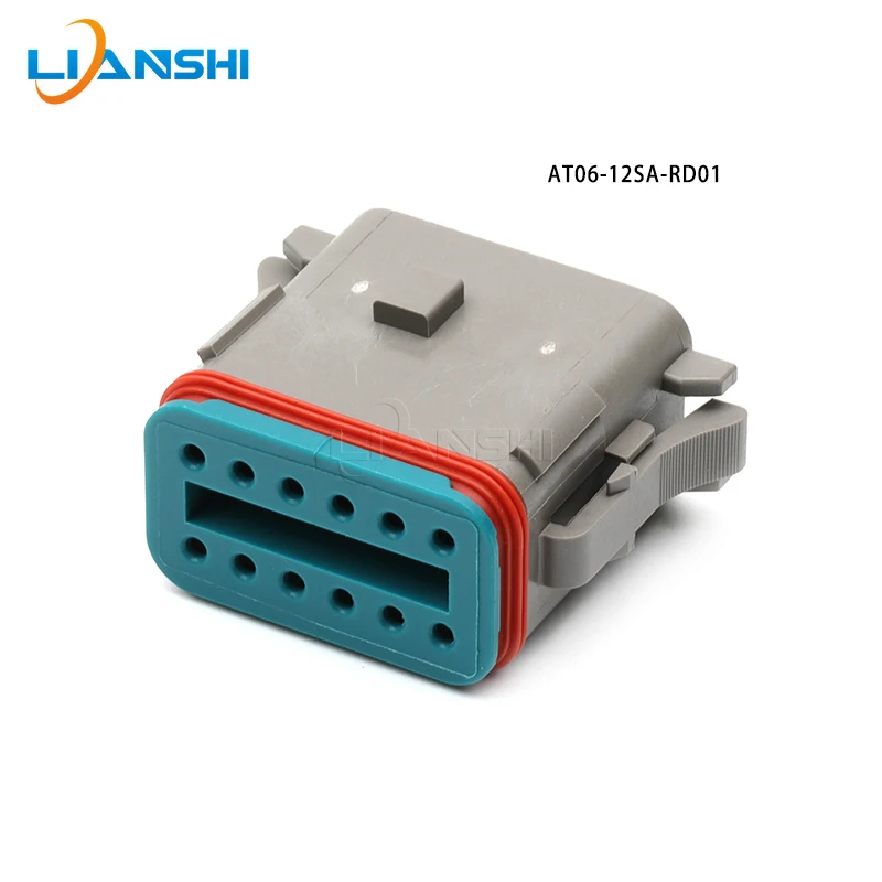1set AT06-12SA-RD01 12Pin Engineering waterproof connector cable harness connector female plug sheath with terminal AT06-12SA
