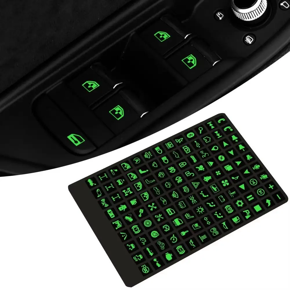 

Luminous Labels Car Stickers Interior Decals Door Switches Panel Dash Board Decoration Truck Off Road Caravan Auto Accessories