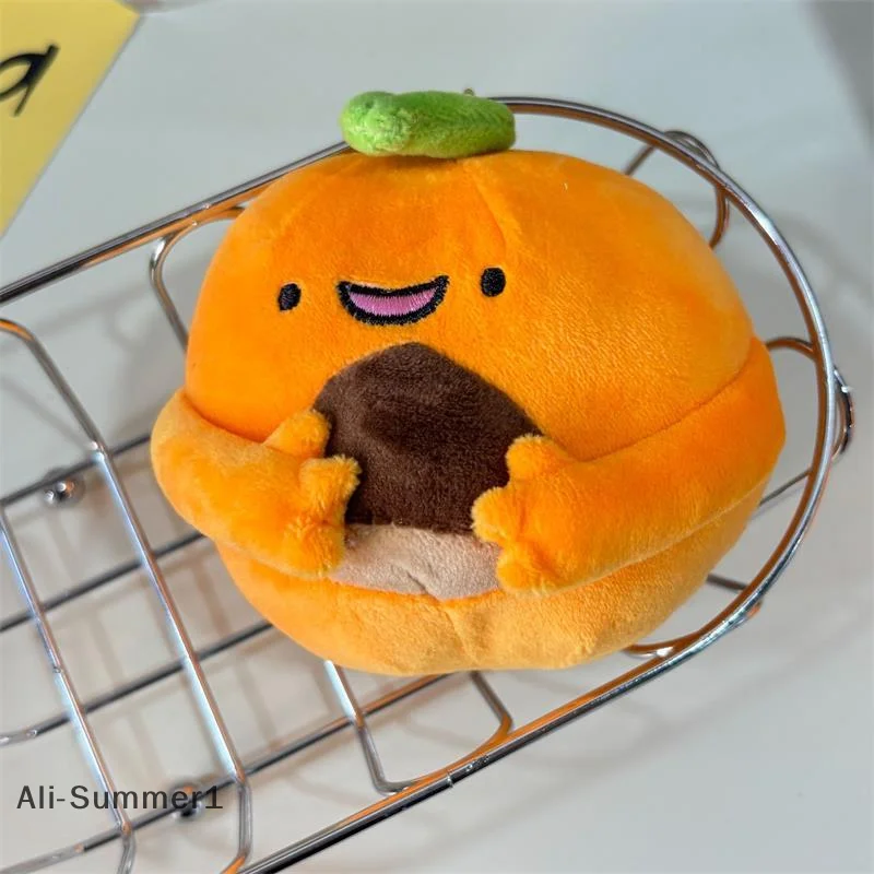 ตุ๊กตาใบไม้สีเขียวสีส้มน่ารัก 1/2 ชิ้น ของเล่นตุ๊กตาขนนุ่ม พวงกุญแจ ของตกแต่งกระเป๋า ของประดับกระเป๋าเป้สะพายหลัง ของขวัญสุดสร้างสรรค์