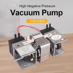 Oil-free Vacuum Pump Small 220V Micro Air Pump Double Head Piston Pump Mute 110V Vacuum Pump
