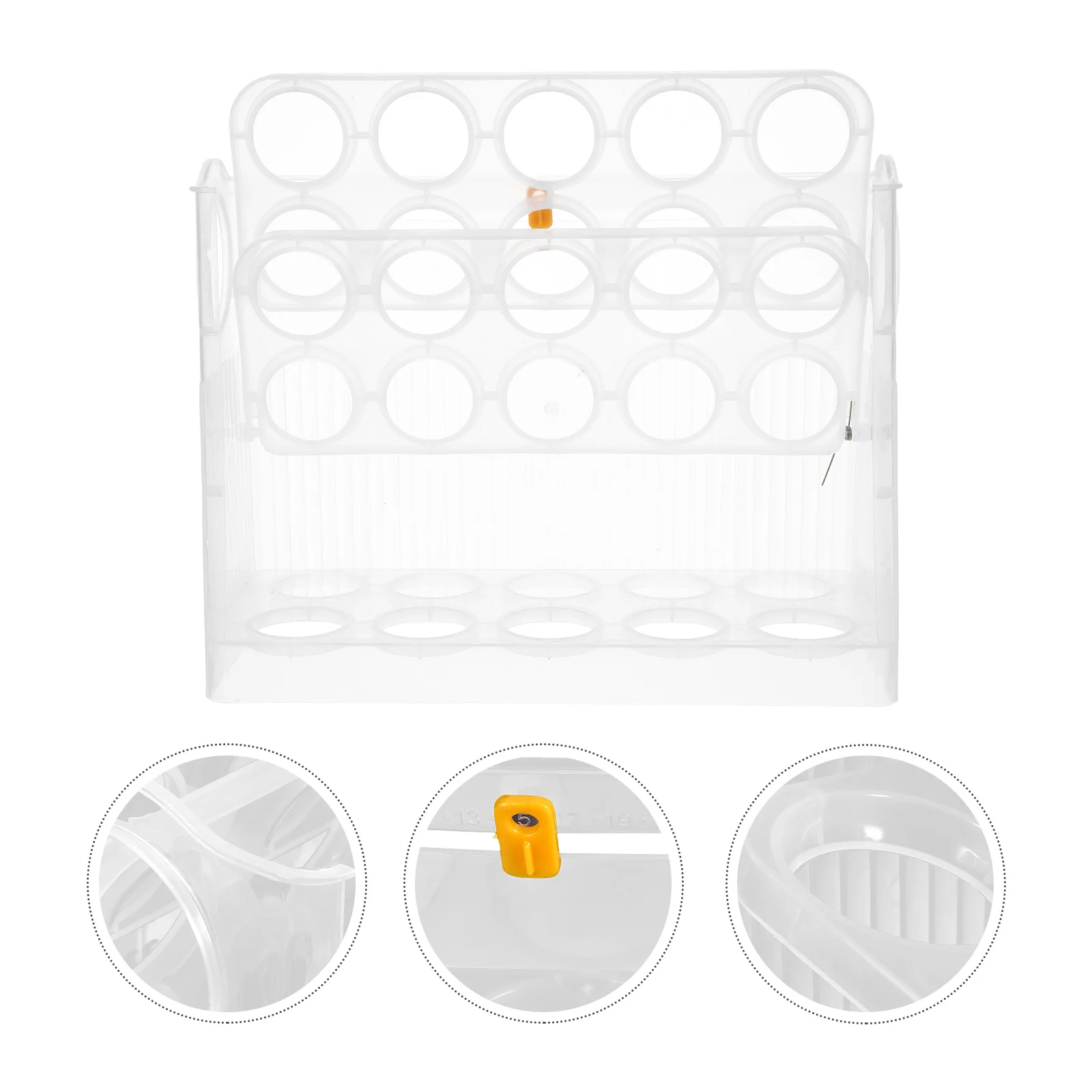 

Storage Box Flip Design Space-Saving Plastic Egg Holder For Fridge Door Organizer Kitchen Refrigerator Egg Container