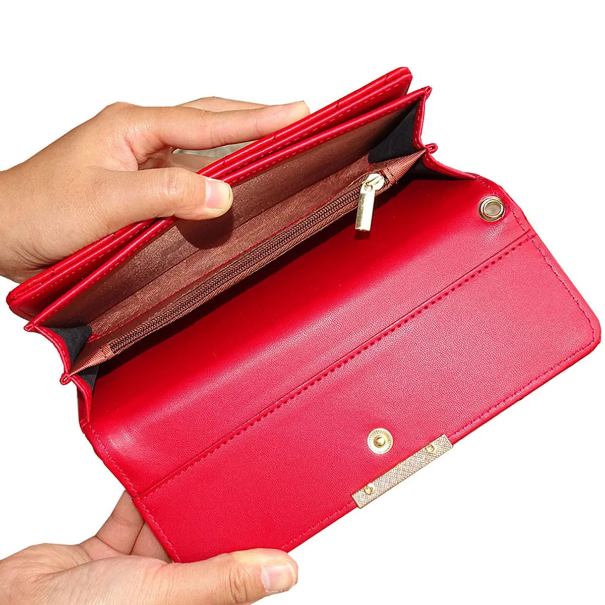 Women\'s Wallet Credit Card Holder High Quality PU Leather Wallet For Women Luxury Long Hasp 3 Fold Coin Purses Female Clutch Bag