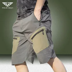 Military Cargo Shorts Men Summer Multi-pocket Wear-resistant Tactical Short Pants Outdoor Training Hunting Army Combat Shorts