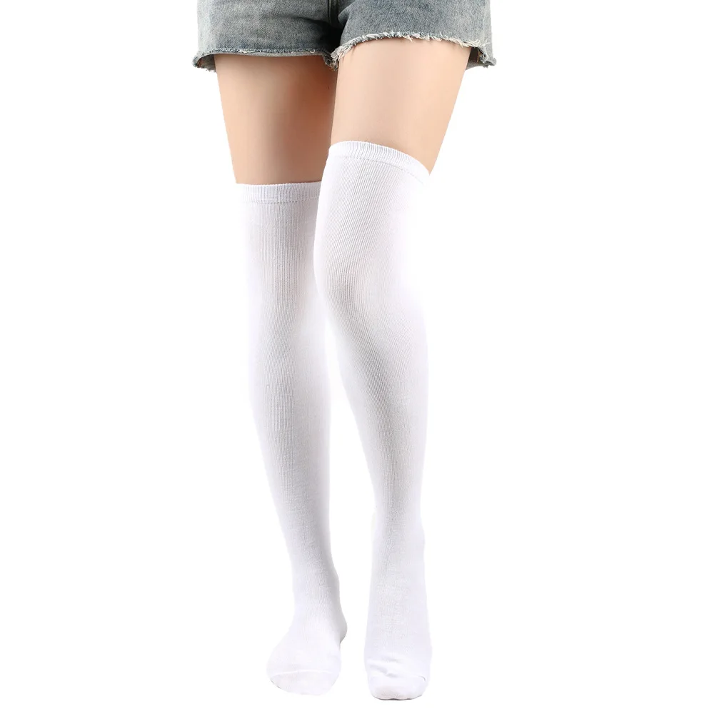 1/3 Paar Damen-Kniestrümpfe, einfarbig, langes Bein, geeignet als Geschenk, Freundinnen, geeignet für alle Jahreszeiten, universelle Stiefelsocken – Detail 8