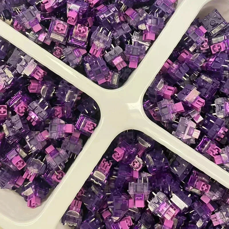 TTC المشتعلة الأرجواني Keyswitch V2 الخطي التبديل 42 جرام 3 دبابيس مكتب ألعاب الإلكترونية الرياضة لوحة المفاتيح الميكانيكية Lubed مفاتيح