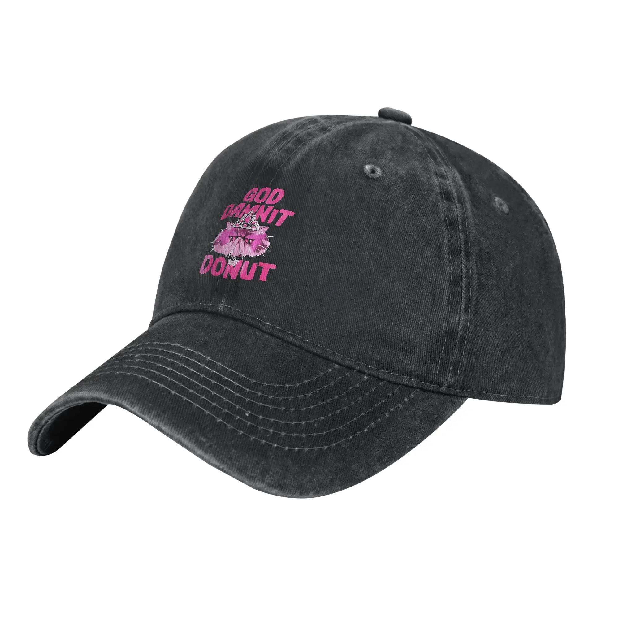 Dungeon Crawler Carl Donut Unisex Style Baseball Caps  Distressed Washed Hats Cap Fashion Outdoor Workouts  Adjustable Headwear