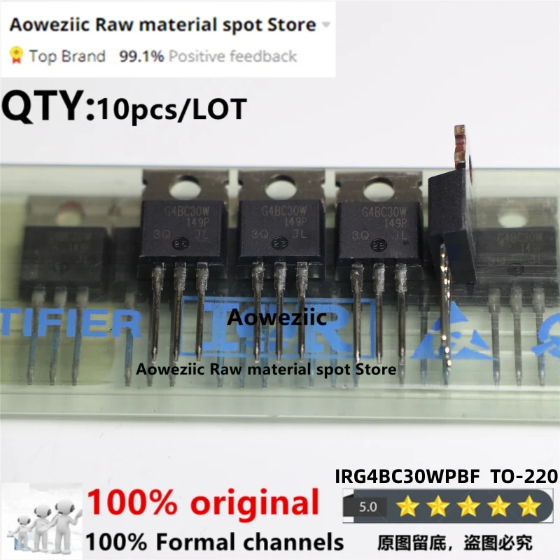 

Aoweziic 100% New Imported Original IRG4BC30WPBF IRG4BC30W G4BC30W IRG4BC40WPBF IRG4BC40W G4BC40W TO-220 MOS FET 600V 31A 40A