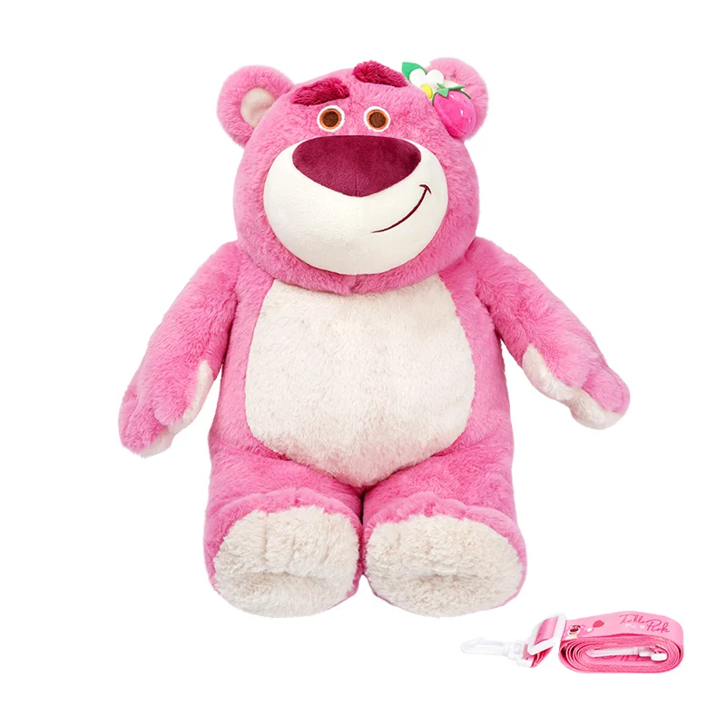 دمية ديزني لوتسو الدب القطيفة الرسمية-لعبة احتضان لطيفة معطرة بالفراولة مع مادة ناعمة هدية عيد ميلاد على طراز Hot Ins للفتيات