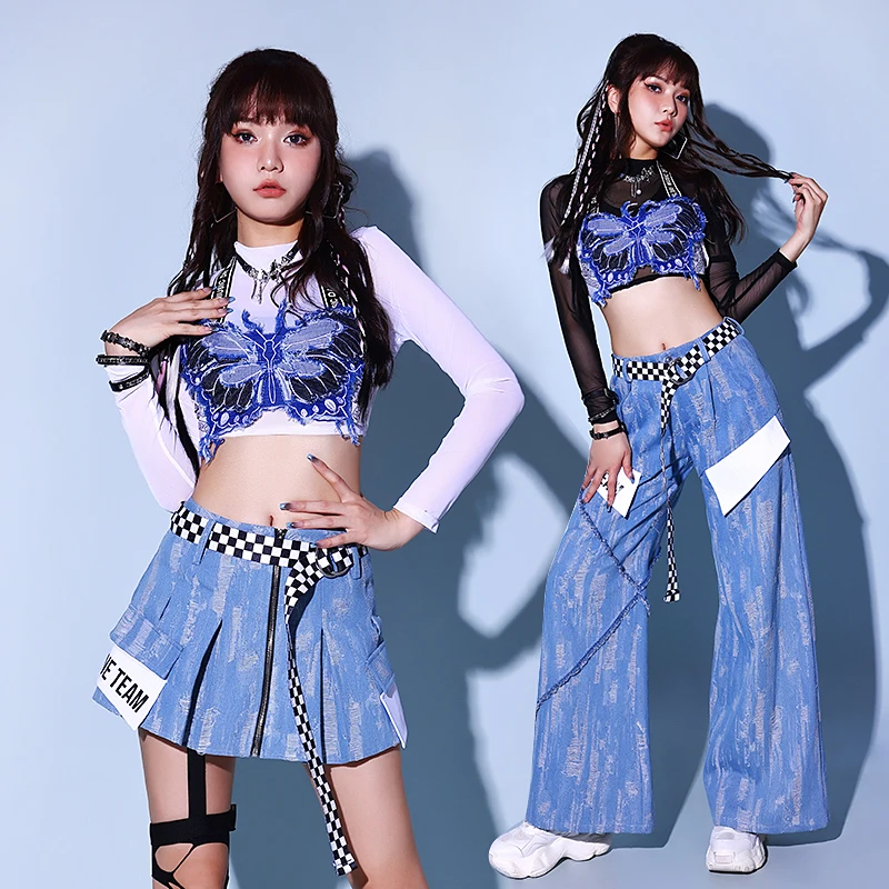 

Kpop Female Group Performance Outfits Hip Hop Street Dance Sweet Cool Korean Dance Stage Wear Jazz Dance Women's Set