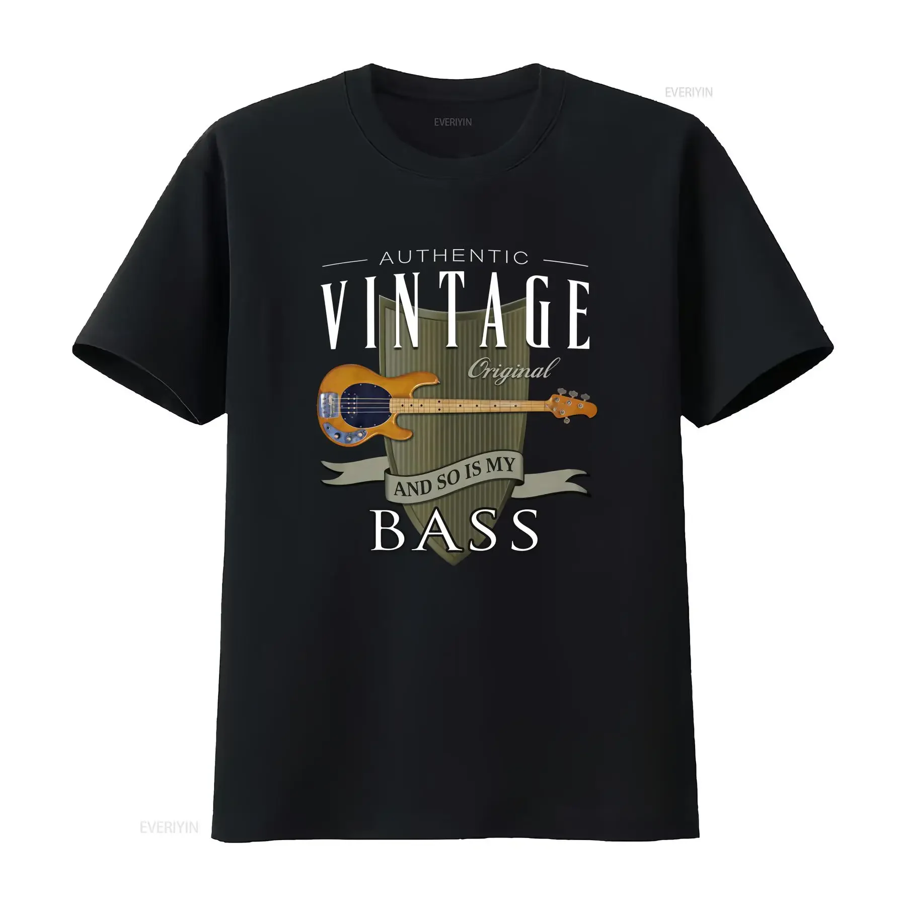 Authentic Vintage Bass Stingray Music Original And T Shirt vintage Washed Casual Soft streetwear designer clothes graphic