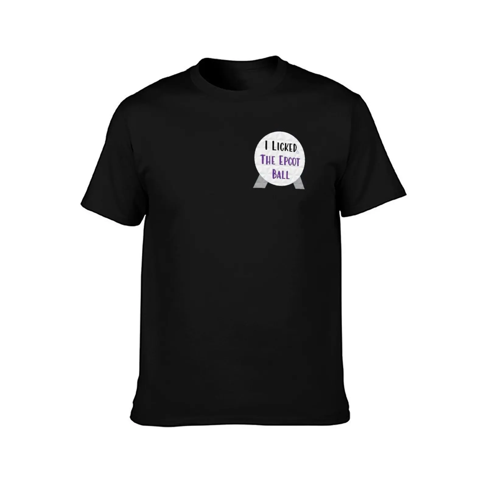 Licked the Epcot Ball Shirt T-Shirt, Summer Casual Cotton Tee, Oversized Streetwear Tops, Vintage Graphic Print, 100% Cotton