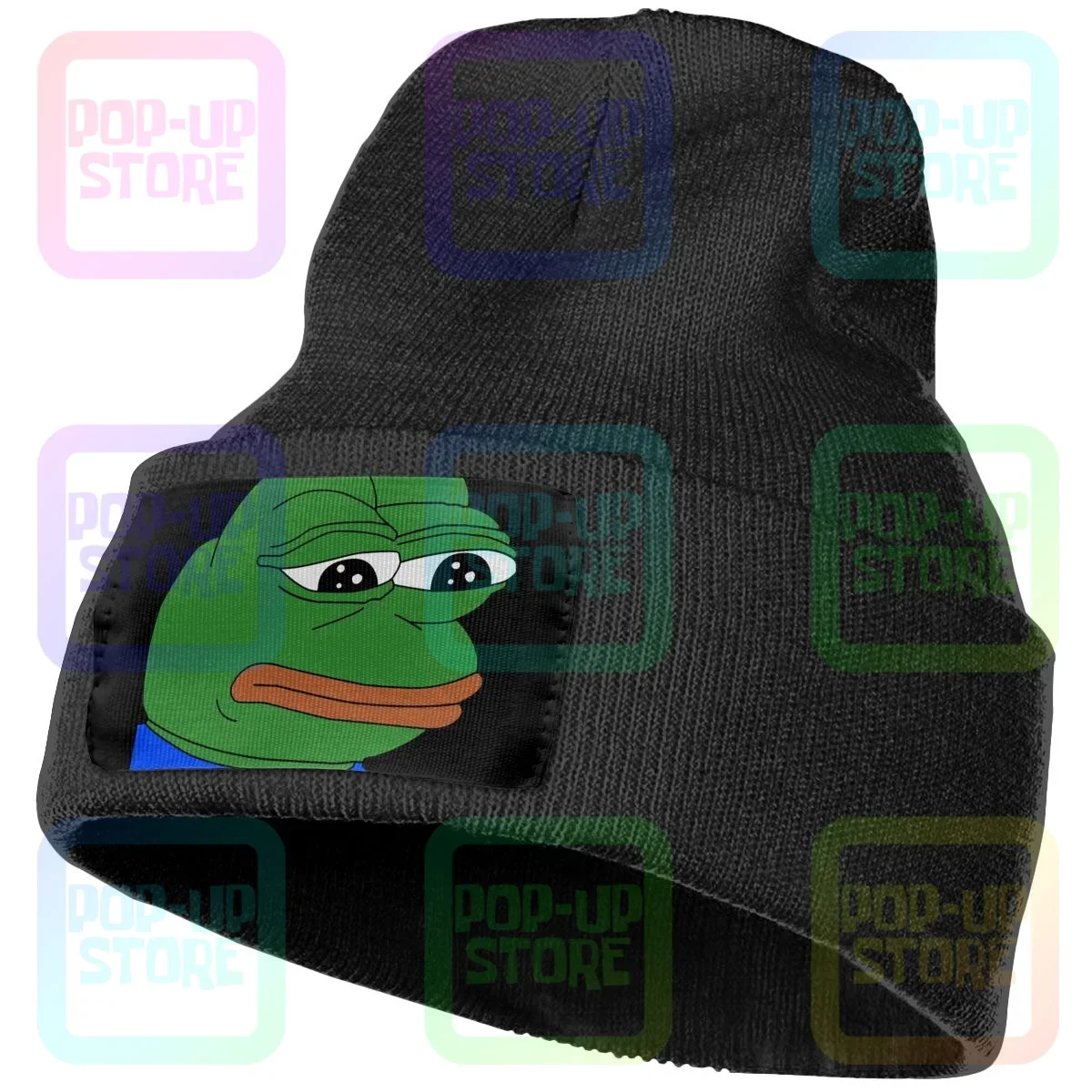 Pepe The Frog Meme Trend Funny Humor Hip Hop Knitted Beanie Hat Beanies Cap Trendy Fashion High Quality