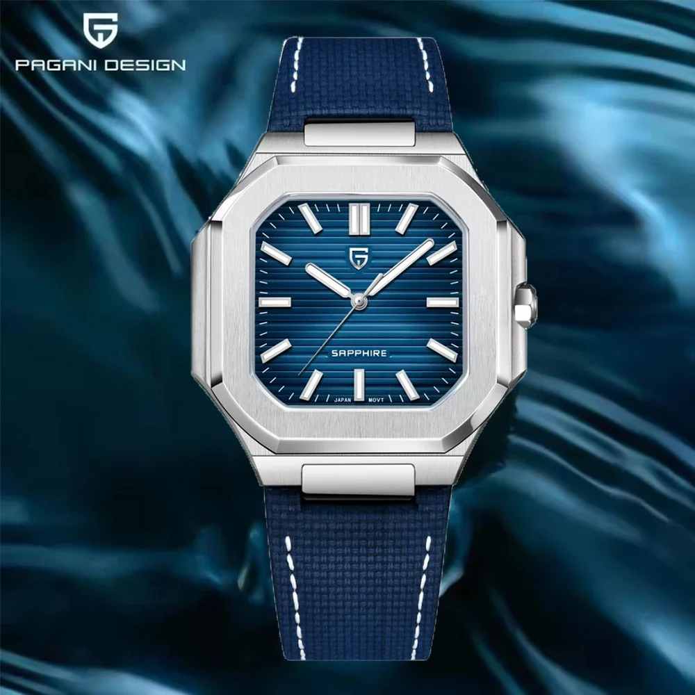 

PAGANI DESIGN 2025 37MM New Men Watches VH31 Luxury Quartz Watch For Men Stainless Steel AR Sapphire glass Quartz Watches Gift
