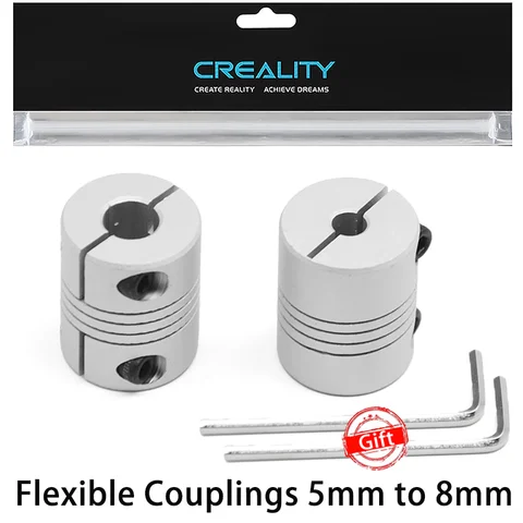 2 Giunti Flessibili 5x8 Mm Per Asse Z – Per Stampanti 3D – Universali In Metallo